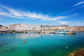 Panoramic view of the port of Naoussa in Paros