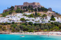 Lindos village as seen from the water