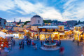 The Hippocrates Square in the historic Old Town of Rhodes