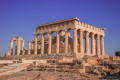 Temple of the Goddess Aphaia during sunset