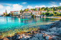 Zalavata beach on the village of Fiskardo in Cephalonia