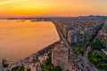 Sunset over the Thessaloniki waterfront