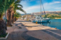 On the waterfront of the Argostoli port, Cephalonia