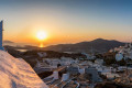 Sunset on Chora, the capital of Ios