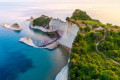 Aerial view of Cape Drastis in COrfu