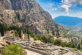 Aerial view of the Oracle of Delphi