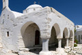 Cycladic architecture on display in Parikia