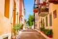 The streets of Nafplion behind the town's main square