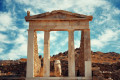 The remains of the Temple of Isis in Delos