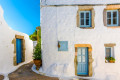 Dodecanese architecture in Chora, the largest town of Patmos