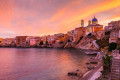 Magnificent sunset on Hermoupolis, Syros