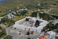 Aerial view of the famous Panagia Evangelistria, Tinos