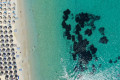 Eagle's eye view of Agrari beach in Mykonos