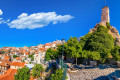 View of the picturesque town of Arachova, next to Delphi