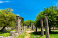 Remains of the temple in ancient Olympia