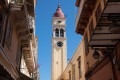 The Cathedral of Saint Spyridon in the old Town of Corfu