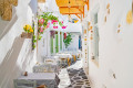 Charming alley in Naxos