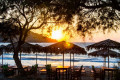 Kini beach in Syros at sunset