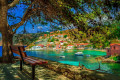 Gorgeous landscape in the village of Assos in Cephalonia