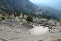 View of the Theater of Epidaurus from the top of the stands