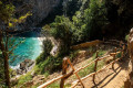 Secluded path to Fakistra beach at Pelion