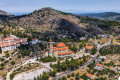 Aerial view of the Agios Nektarios Monastery in Aigina