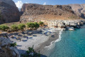 Marmara beach at the exit of the Aradena Gorge, Crete