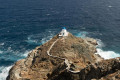 Aerial view of the Church of the Seven Martyrs in Sifnos