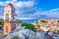 The old town of Chora in island Skiathos, Greece