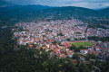 Panoramic view of the town of Edessa in North Greece