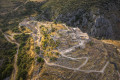 Aerial view of the Citadel and burial complex of Mycenae