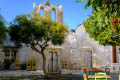 Traditional church in a quaint square Folegandros