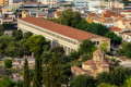 Aerial view of the Stoa of Attalos in the center of Athens