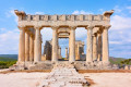 The entrance to the Temple of Aphaea, a local deity only worshipped on the island of Aegina