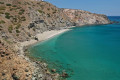 The secluded beach of Agia Kyriaki in Milos