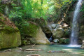 Waterfalls in the forest of Pelion
