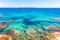 Turquoise waters in Chrisi Akti of Paros