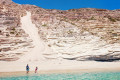 The beach of Gerakas in Milos