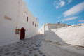 Traditional Cycladic alley in Ano Mera, Mykonos
