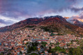 Panoramic view of Arachova, near Delphi