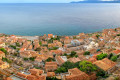 A beautiful view of the Myrtoan Sea from the plateau of Monemvasia