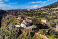 Panoramic view of the old town in Aradena, Crete