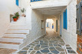 Cycladic street on Mesaria, the capital of Kythnos