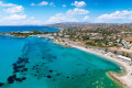 Aerial view of Kiteza beach near Lagonisi, along the Athenian Riviera