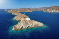 Approaching the port of Kea