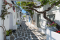 Picturesque alley in Naousa, Paros