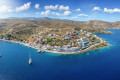 Aerial view of Vourkari village in Kea