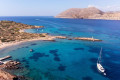 The coast of the islet of Patroklos in the Saronic Gulf