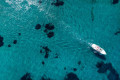 The stunning waters off the coast of Patroklos islet