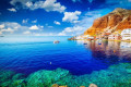 Stunning view of Ammoudi bay in Santorini